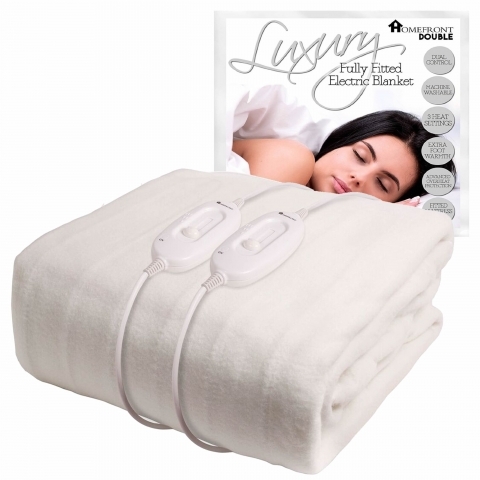 fitted double electric blanket